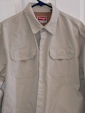 Men's Wrangler Long Sleeve Shirt, Large